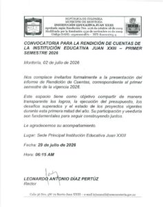 Rendición de Cuentas 2026-I