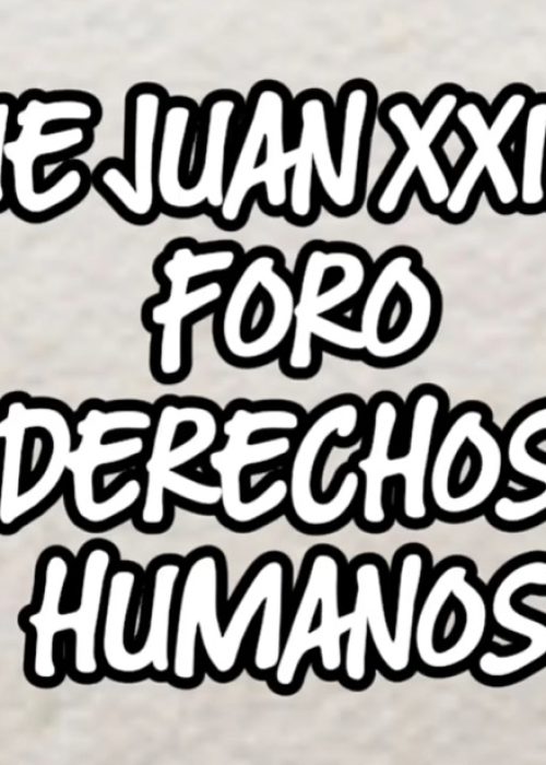 Foro Imagen con el texto: IE Juan XXIII Foro Derechos Humanos.